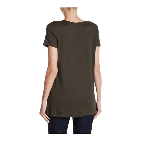 Susina Scoop Neck Slub T-shirt Size M - Picture 2 of 11